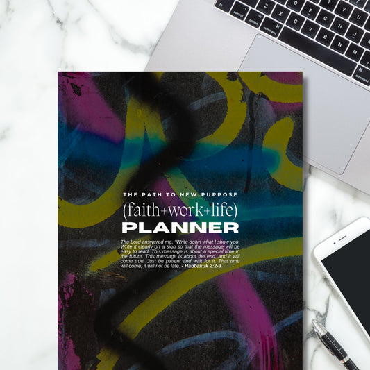 (faith+work+life) Productivity Planner | 8.5×11″ Lamb+Throne EXCLUSIVE Graffiti Edition