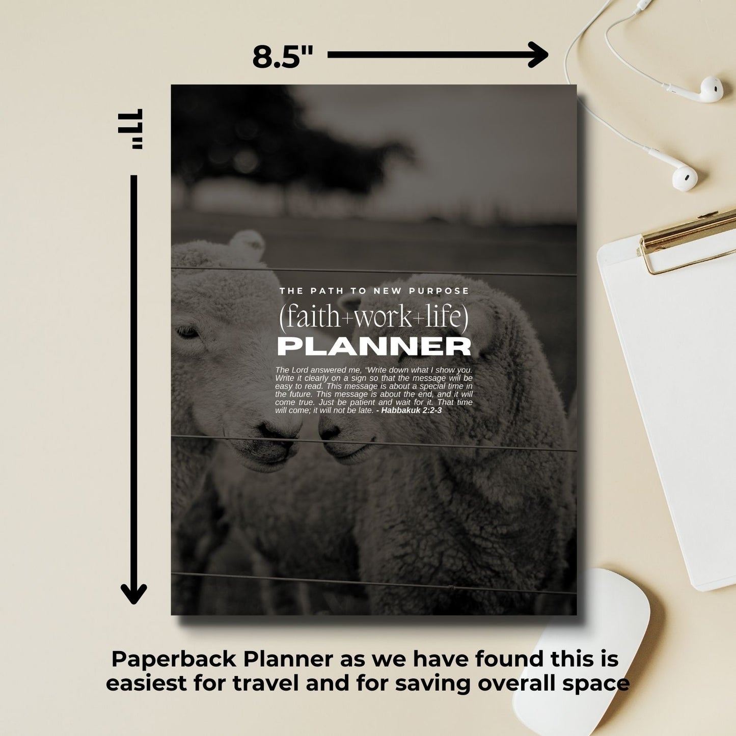 (faith+work+life) Productivity Planner | 8.5×11″ Lamb+Throne EXCLUSIVE Lamb of God Edition