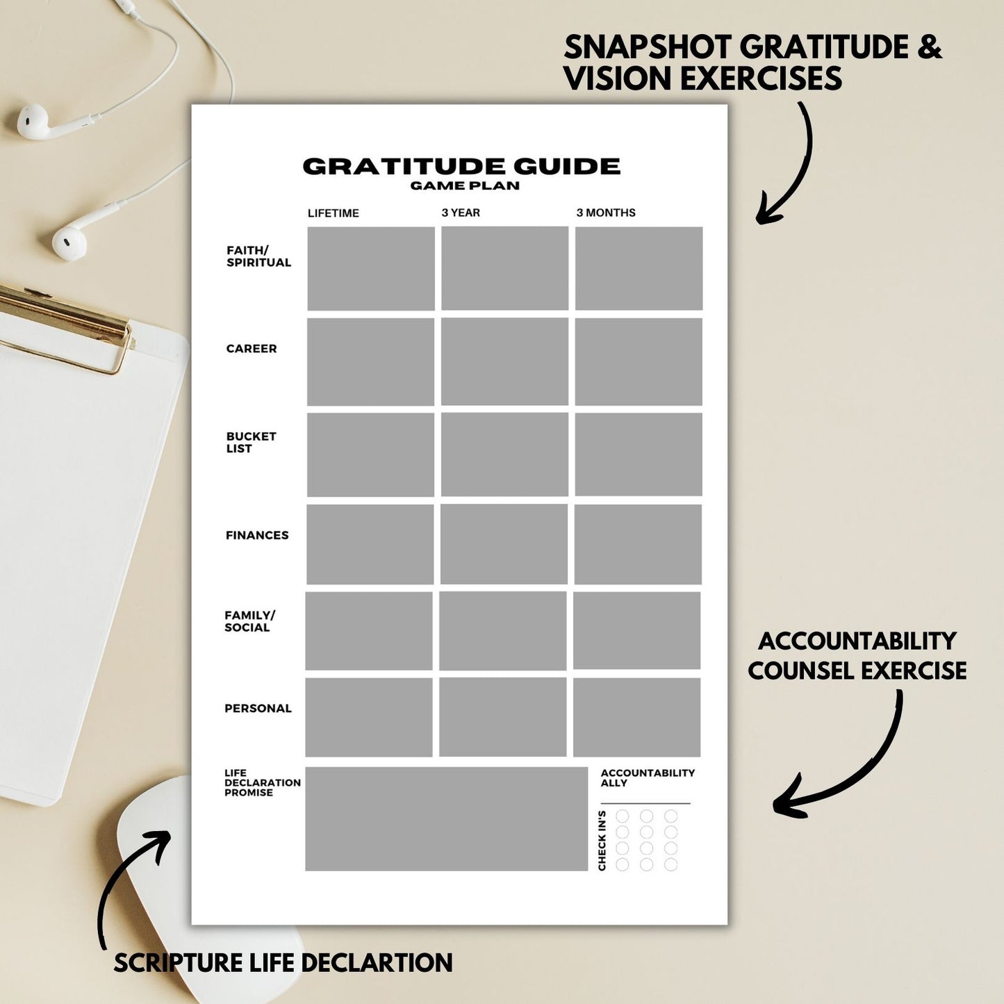 (faith+work+life) Productivity Planner | 8.5×11″ Lamb+Throne EXCLUSIVE Chill Edition