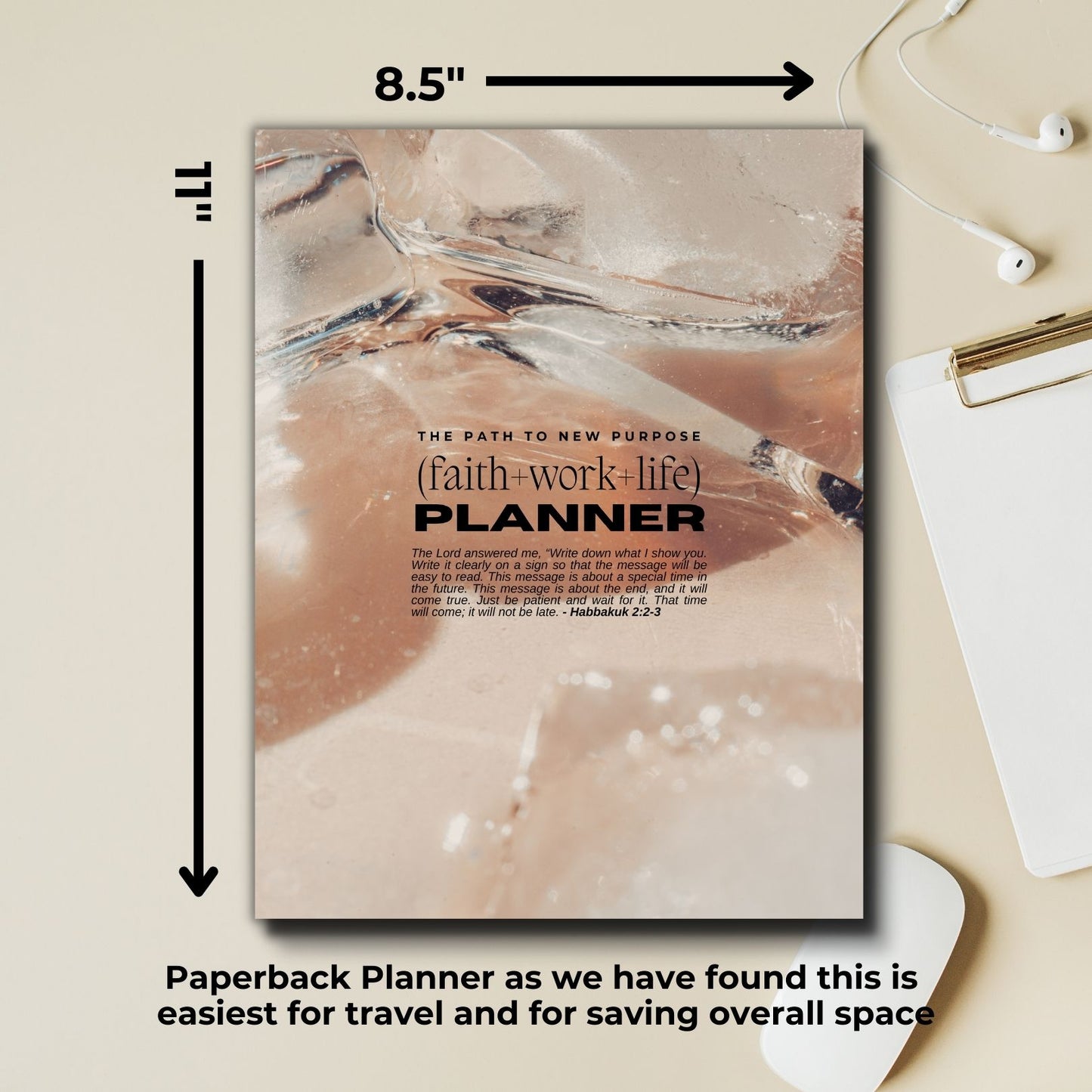 (faith+work+life) Productivity Planner | 8.5×11″ Lamb+Throne EXCLUSIVE Chill Edition