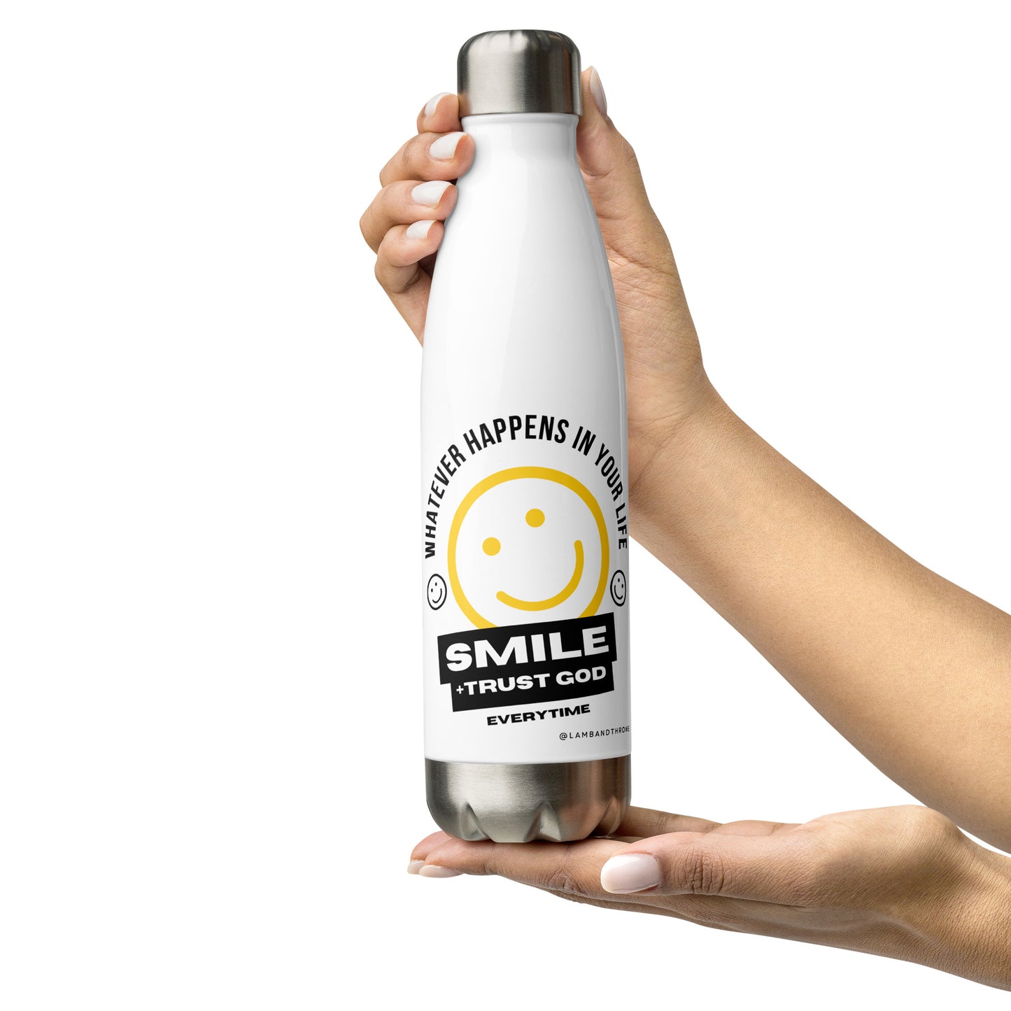 SMILE TRUST GOD | Stainless Steel Water Bottle