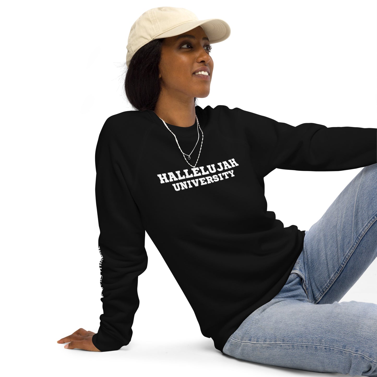 HALLELUJAH U Organic Raglan Sweatshirt | Various Colors