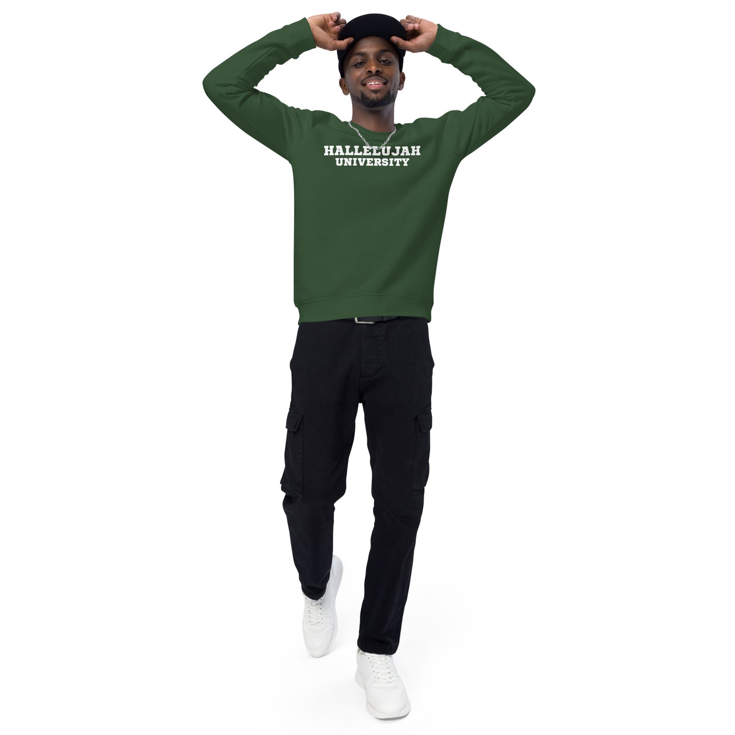 HALLELUJAH U Organic Raglan Sweatshirt | Various Colors