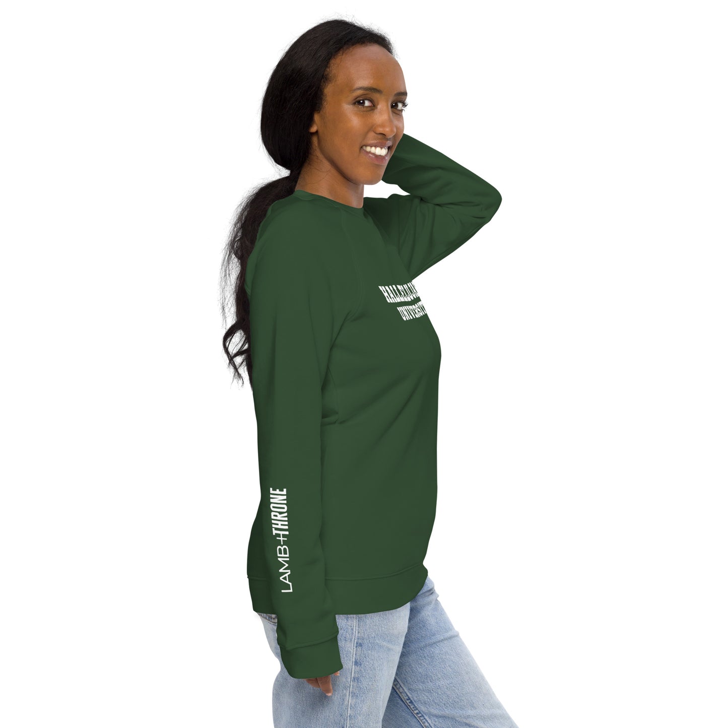 HALLELUJAH U Organic Raglan Sweatshirt | Various Colors