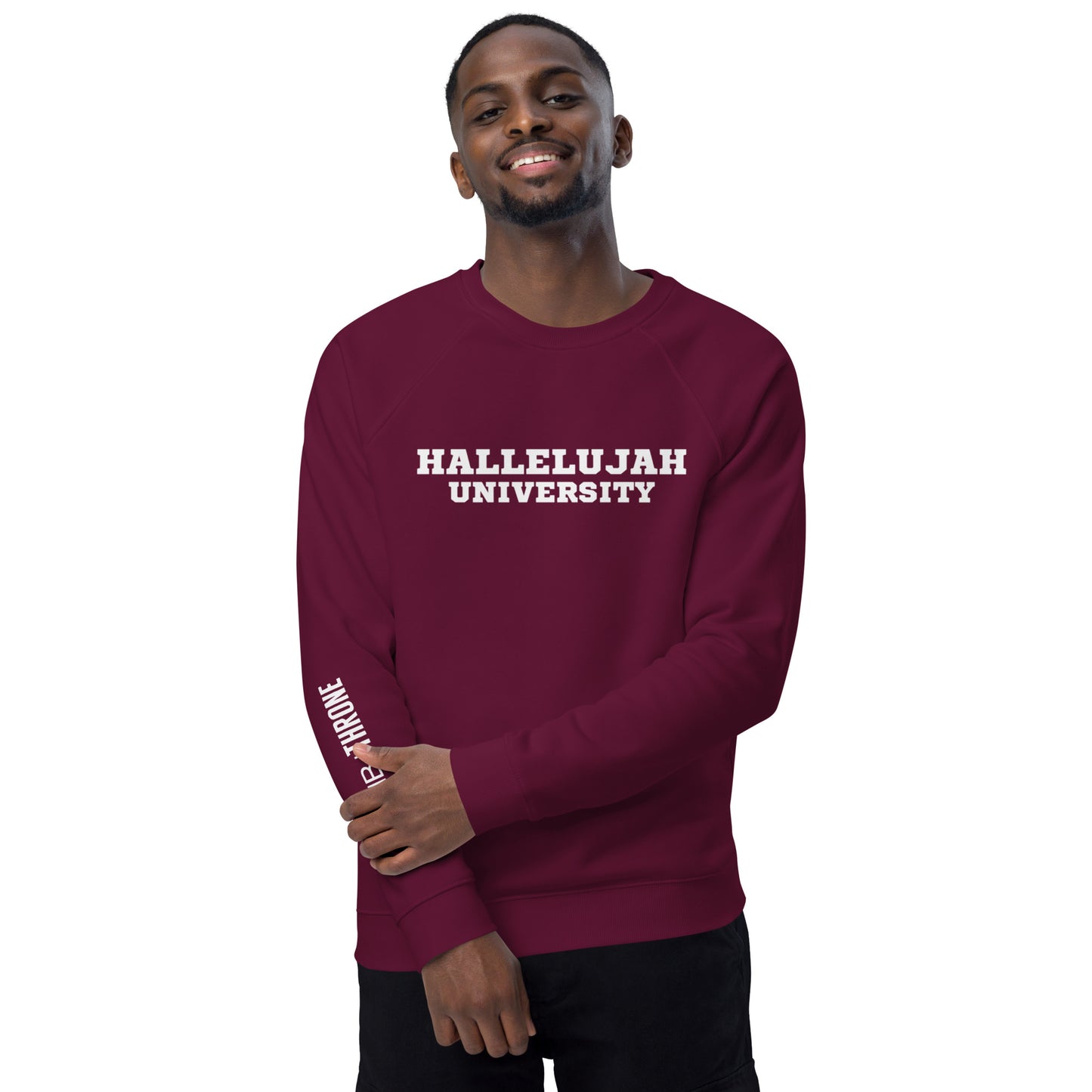 HALLELUJAH U Organic Raglan Sweatshirt | Various Colors